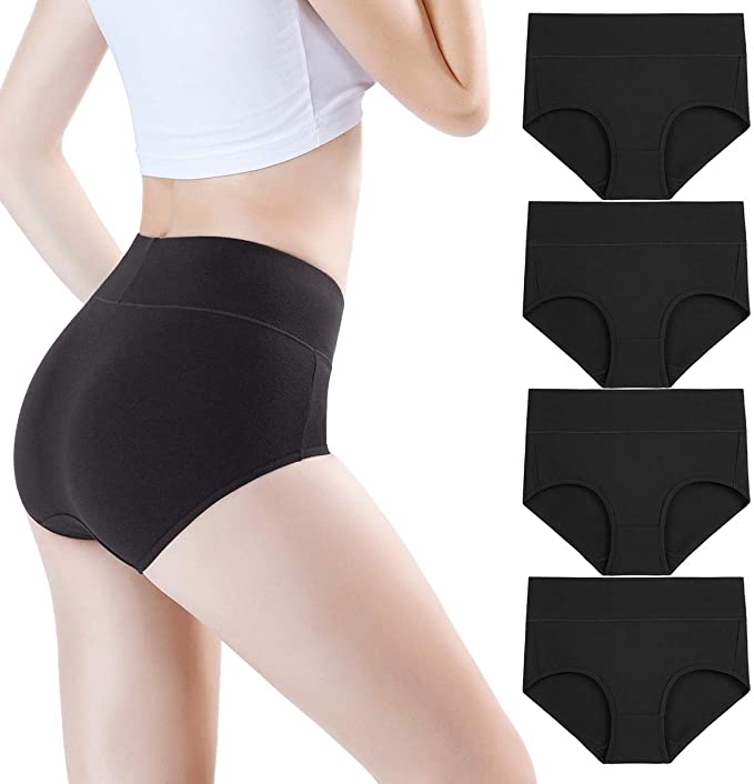 wirarpa Womens Ultra Soft Modal Knickers High Leg Microfibre Pants Underwear Plain High Cut Briefs Multipack 