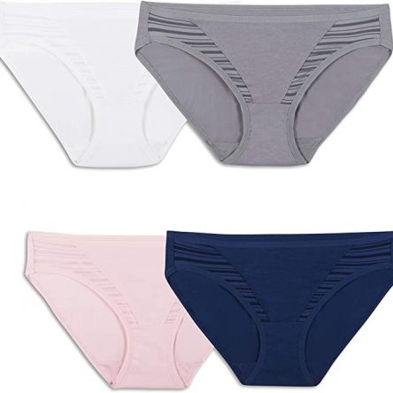 Fruit of the Loom Women’s 4 Pack Coolblend Bikini Panties
