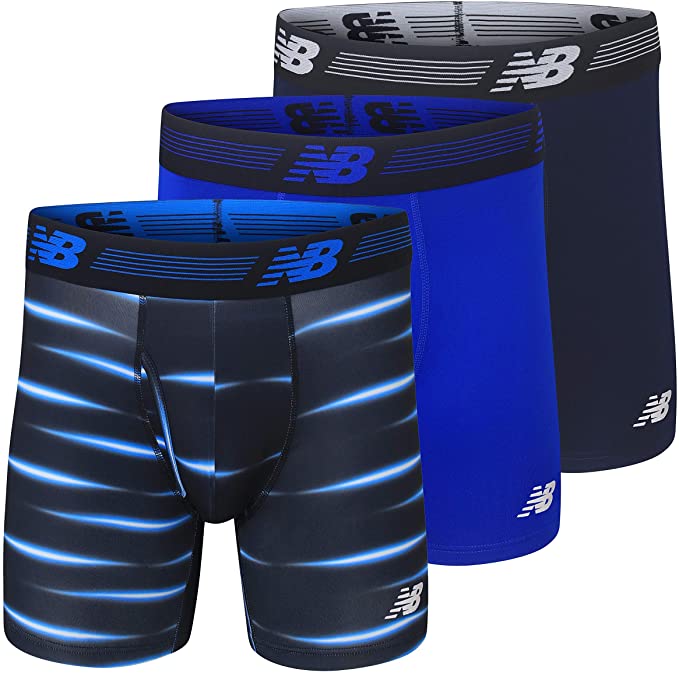 New Balance Synthetic 6 Boxer Brief Fly Front With Pouch in Blue for Men Save 53% Mens Underwear New Balance Underwear 